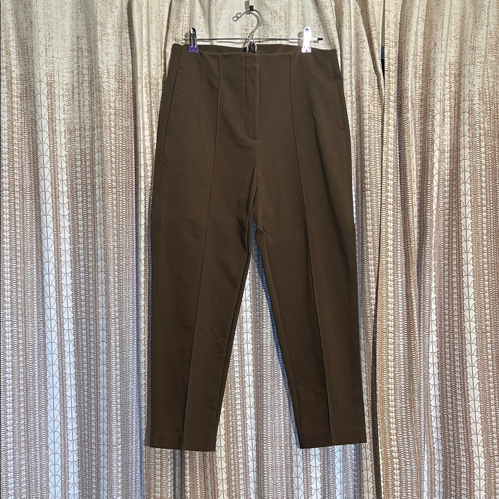 Massimo Dutti Dark Brownish Olive Trousers